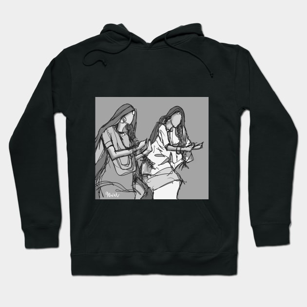 Punjabi dancers 1 Hoodie by sukhpalgrewal